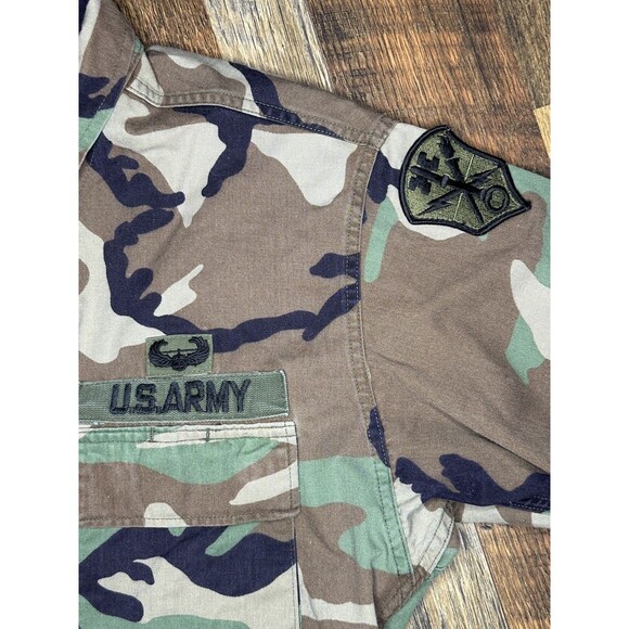 Vintage Army Fatigue Jacket Camo Military Size Small Short - Picture 5 of 5